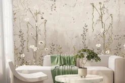 Fototapeta: Dzika roślinność z kwitnącymi kwiatami