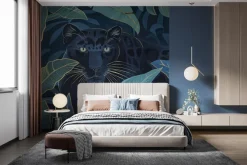 Fototapeta: Dziki kot tygrys w tropiklanej dżungli