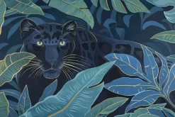 Fototapeta: Dziki kot tygrys w tropiklanej dżungli