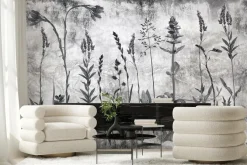 Fototapeta: Dzikie kwiaty na łące z lawendą