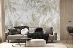 Fototapeta: Egzotyczne liście palm w stylu retro