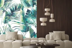 Fototapeta: Egzotyczne liście palmy i banana