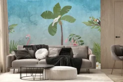 Fototapeta: Egzotyczne ptaki tropikalny krajobraz