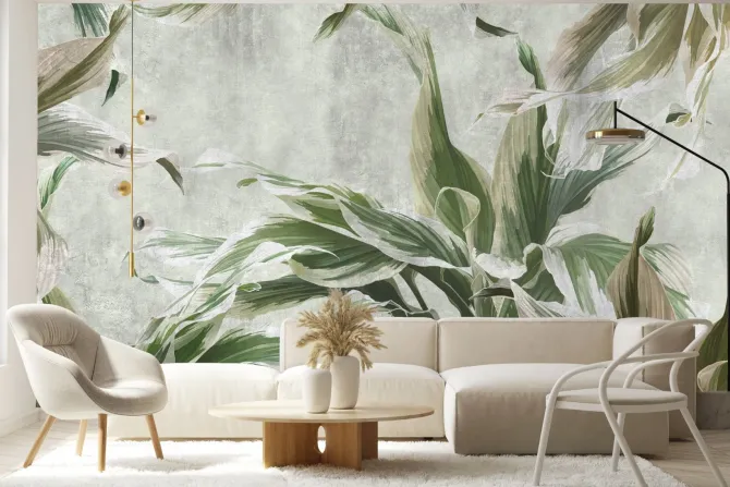 Fototapeta: Egzotyczne zielone liście