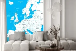 Fototapeta: Europe - map, navigation icons - illustration.image contains