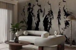 Fototapeta: Figury ludzkie w abstrakcji nowoczesna minimalistyczna sztuka