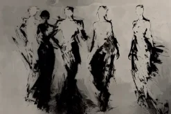 Fototapeta: Figury ludzkie w abstrakcji nowoczesna minimalistyczna sztuka