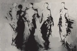 Fototapeta: Figury ludzkie w abstrakcji nowoczesna minimalistyczna sztuka