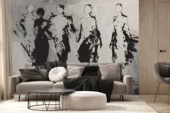 Fototapeta: Figury ludzkie w abstrakcji nowoczesna minimalistyczna sztuka