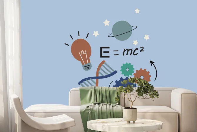 Fototapeta: Fizyka wśród planet i gwiazd