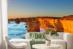 Fototapeta: Formacje skalne dwunastu apostołów o zachodzie słońca