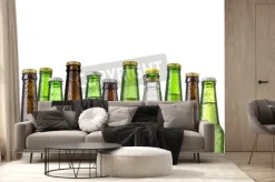 Fototapeta: Frosty butelki piwa wyizolowanych na białym tle