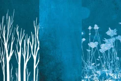 Fototapeta: Gałęzie drzew w imitacji z trawami