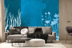 Fototapeta: Gałęzie drzew w imitacji z trawami