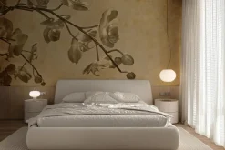 Fototapeta: Gałązka storczyka w kolorze sepii