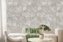 Fototapeta: Gałązki i liście bukszpanu w szarości