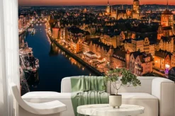 Fototapeta: Gdańsk krajobraz miasto nocą