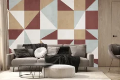 Fototapeta: Geometryczna abstrakcja w nowoczesnym stylu