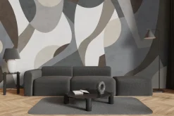 Fototapeta: Geometryczna abstrakcja szare i brązowe kolory nowoczesny wzór