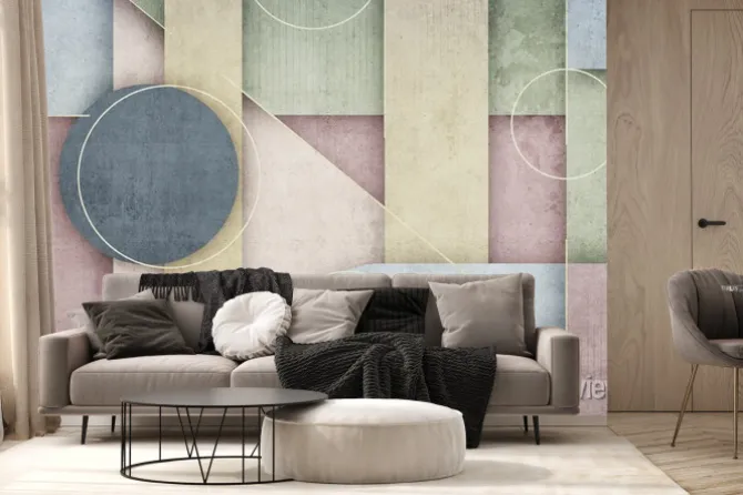 Fototapeta: Geometryczna abstrakcja 3d