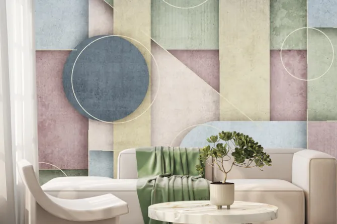 Fototapeta: Geometryczna abstrakcja 3d