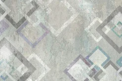 Fototapeta: Geometryczne kształty kwadratu na murze