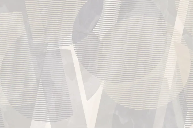 Fototapeta: Geometryczne kształty szaro beżowy wzór minimalistyczny