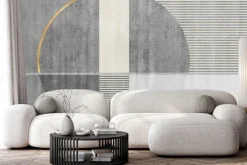 Fototapeta: Geometryczne kształty efekt betonu