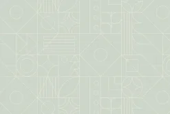 Fototapeta: Geometryczne kształty na jasnym tle