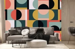 Fototapeta: Geometryczny wzór bauhaus