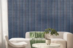 Fototapeta: Geometryczny wzór na teksturowym tle ciemnoniebieska nowoczesna