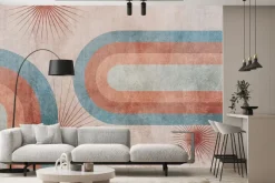 Fototapeta: Geometryczny wzór na betonowym tle