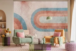 Fototapeta: Geometryczny wzór na betonowym tle