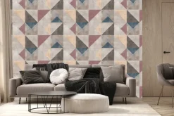 Fototapeta: Geometryczny wzór w motywie trójkątów