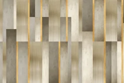 Fototapeta: Geometryczny wzór złote paski i tekstura betonu nowoczesna dekoracja