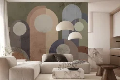 Fototapeta: Geometryczny wzór z betonową teksturą