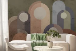 Fototapeta: Geometryczny wzór z betonową teksturą