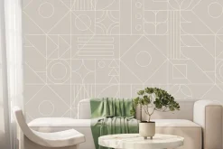 Fototapeta: Geometryczny wzór z kształtami