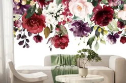 Fototapeta: Girlanda z malowanych kwiatów