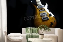 Fototapeta: Gitara elektryczna na czarnym tle