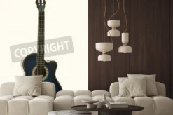 Fototapeta: Gitara elektryczna na białym tle