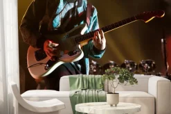 Fototapeta: Gitarzysta na scenie