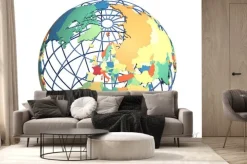 Fototapeta: Globe polityczna koncentruje się na europie