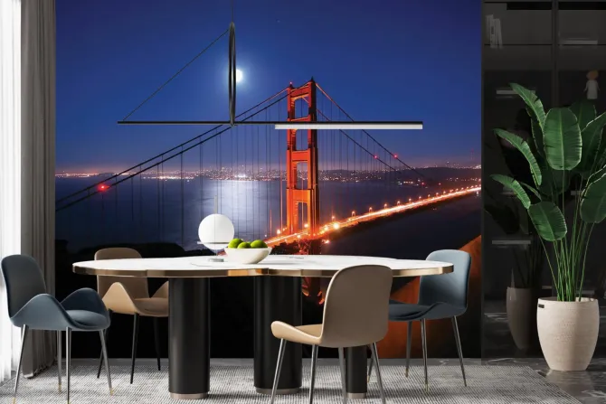 Fototapeta: Golden gate bridge nocny krajobraz