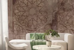 Fototapeta: Gotycki witraż w stylu vintage