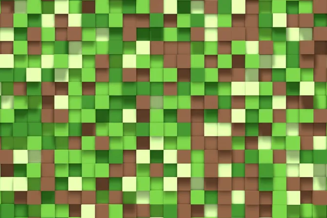 Fototapeta: Graficzne tło 3d z elementami świata gier komputerowych