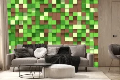 Fototapeta: Graficzne tło 3d z elementami świata gier komputerowych