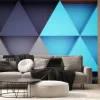 Fototapeta: Grafika trójwymiarowa abstrakcyjna trójkąta tła