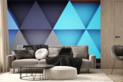 Fototapeta: Grafika trójwymiarowa abstrakcyjna trójkąta tła