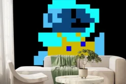 Fototapeta: Grafika z mario na białym tle